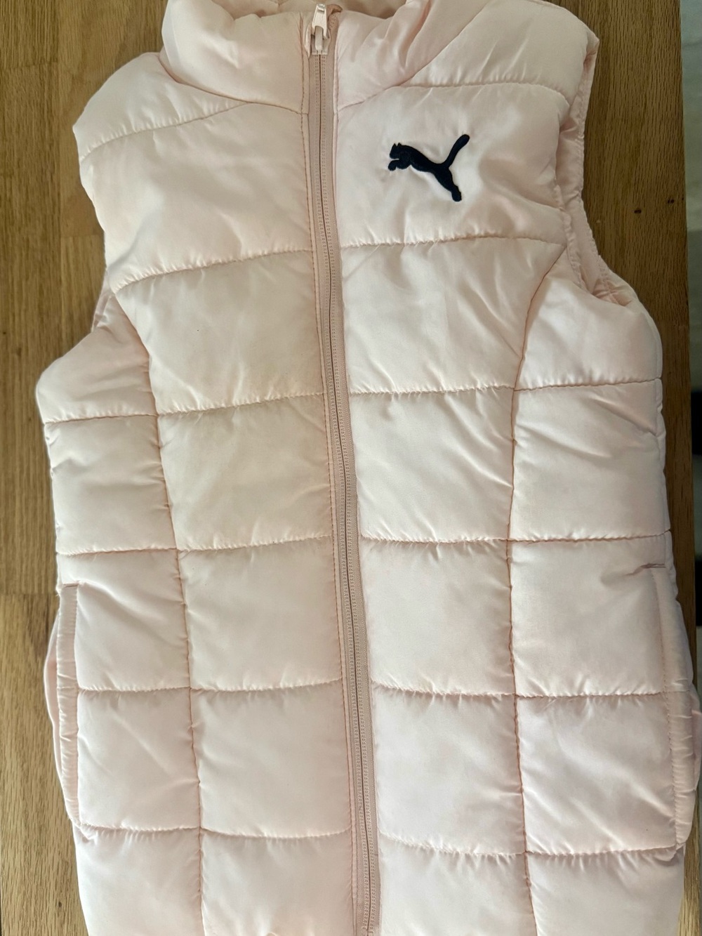 Puma Pale Pink Quilted Puffer Vest